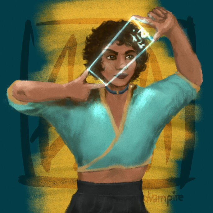 Malina by backyardvampire. Character from my original story "Adamant".