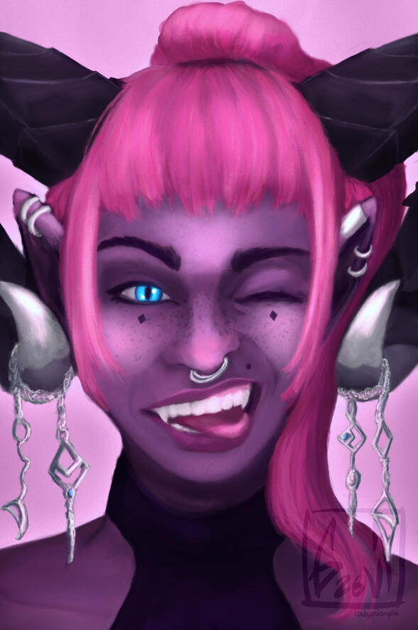 Valerie Sorokin by backyardvampire. Original character from a Dungeons and Dragons campaign.